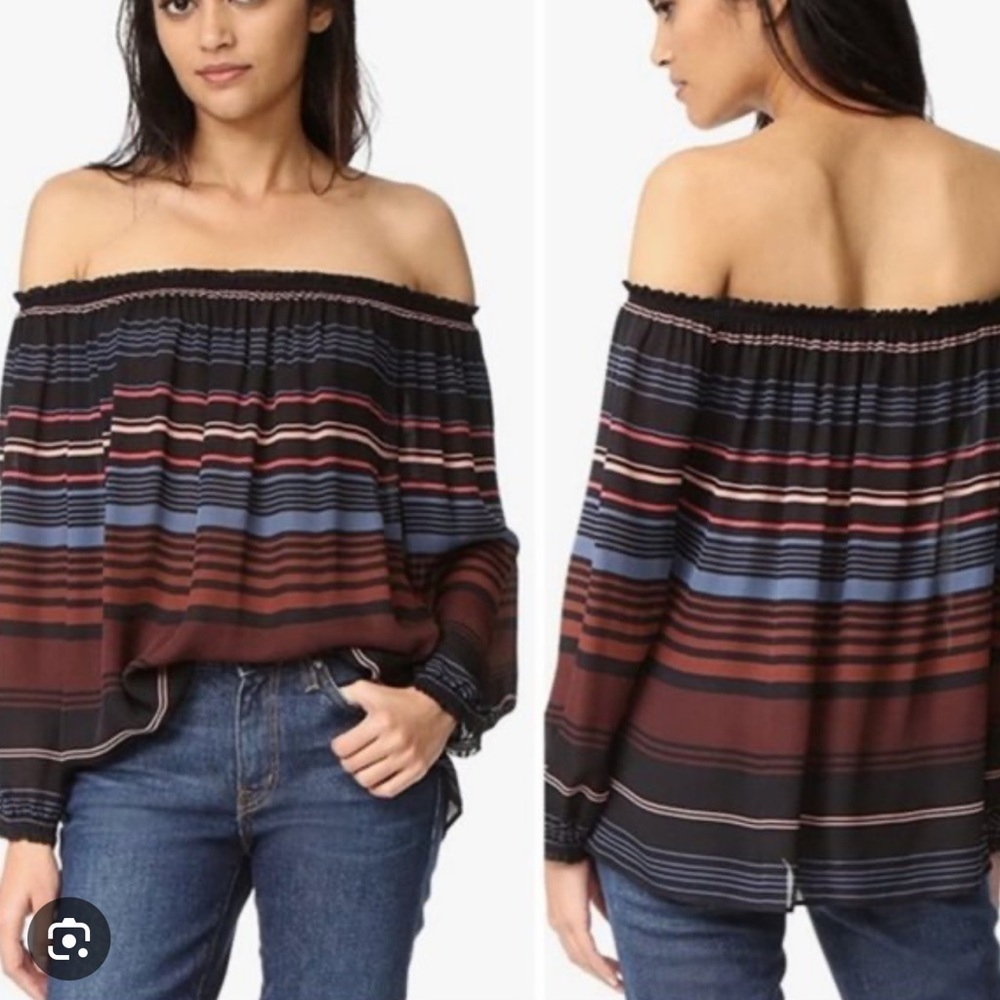 Joie Striped Off-Shoulder Women's Top